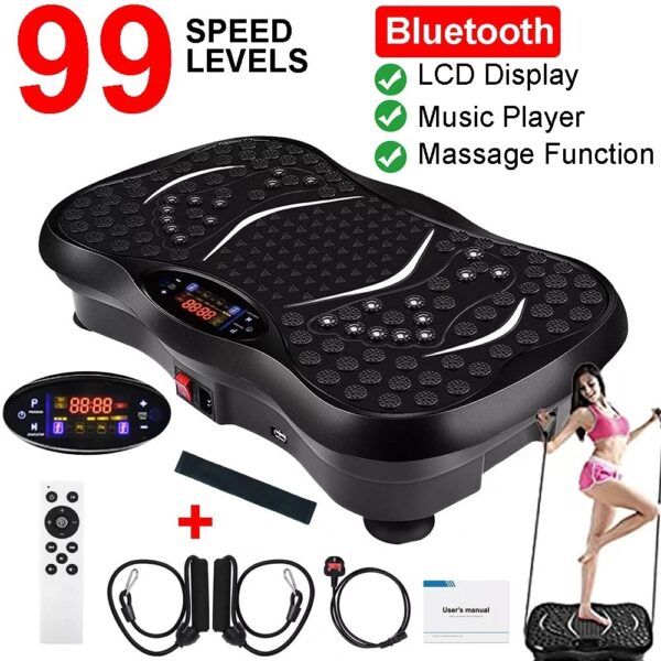 Power Vibration Plate Vibrating Machine Platform Exercise Body Shaker Massager